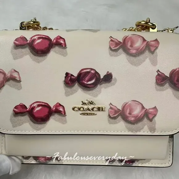 Coach Mini Klare Crossbody Bag with Candy in Leather/Chalk/Chalk CDB09 NWT - Picture 5 of 9